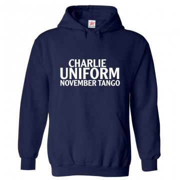 Charlie Uniform November Tango Funny Classic Unisex Kids and Adults Pullover Hoodie							 									 									